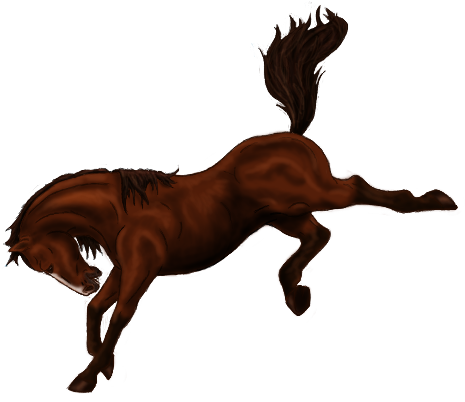 Clipart Retro Black And White - Horse Bucking Clipart (600x525)