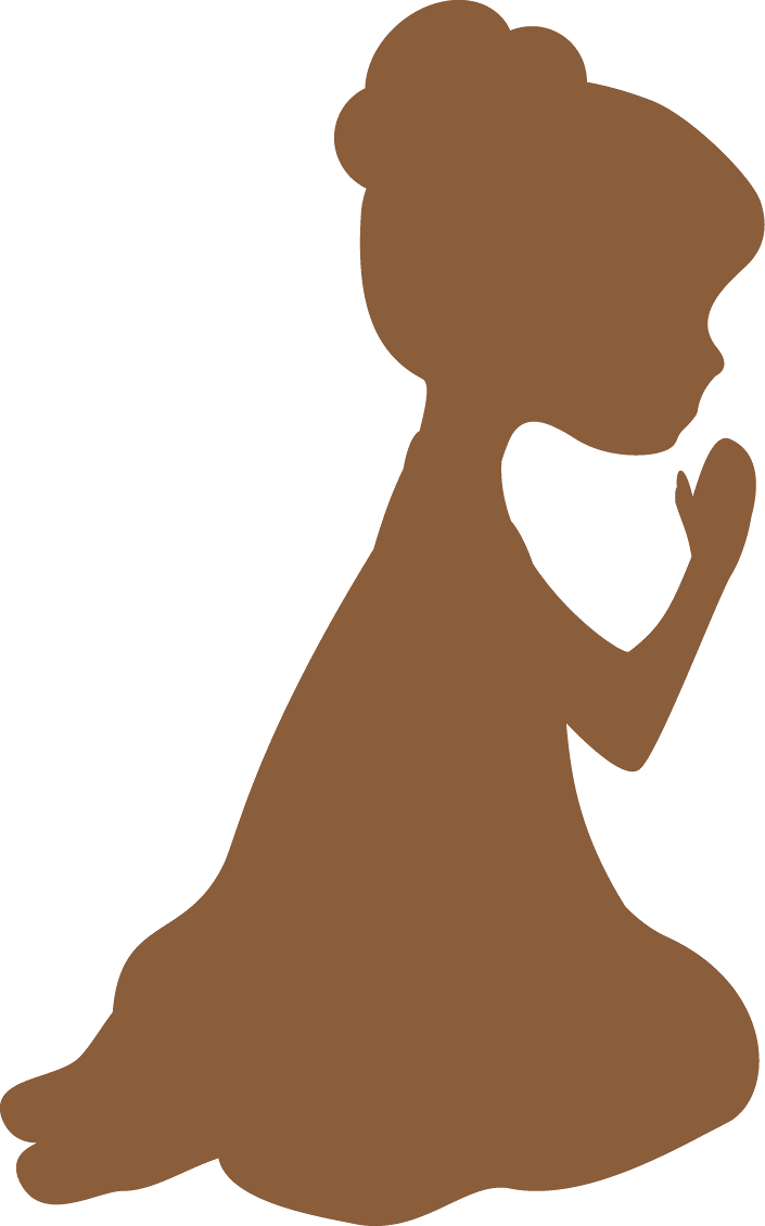 Say Hello - First Communion Silhouette Png (705x1130)