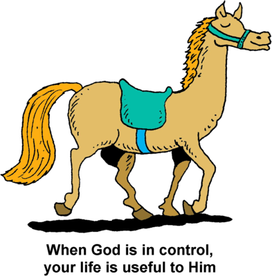 Saddled Horse - Saddle (393x400)
