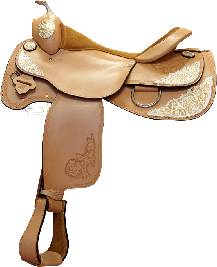 Western Show Saddle - Saddle (825x1044)