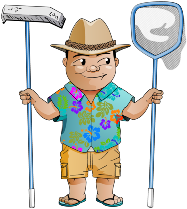 Related Pool Cleaning Clipart - Pool Cleaning Clipart (387x461)