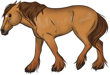 Rose Gray, Red Duns, And Grulla Paint Draft Horses - Sorrel (400x400)