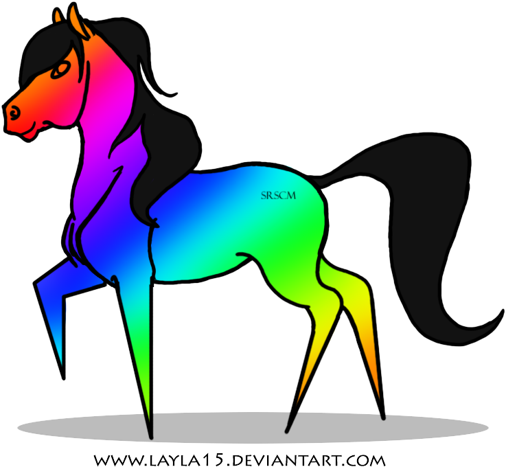 Simple Pony Lines Ps By Meggzezart - Simple Pony Lines Ps By Meggzezart (761x695)