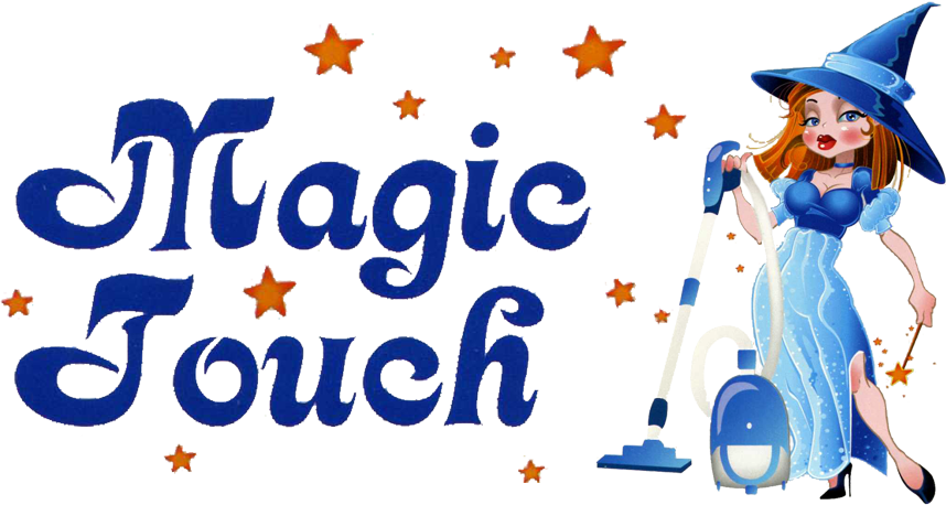 Magic Touch Cleaning, Logo - Digitale Vorlage Für Schlüssel-kette Mit Silber Runde (858x458)