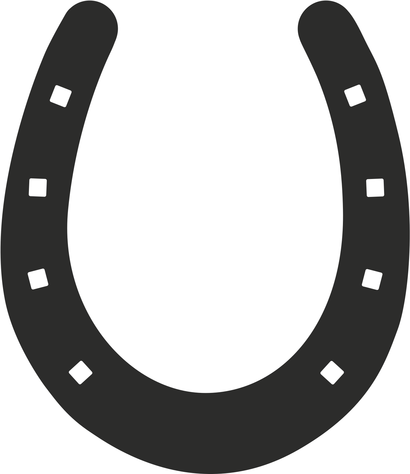 Big Image - Colts Logo Black And White (1697x2400)