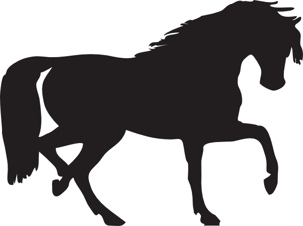 Horse Silhouette Clip Art (600x447)