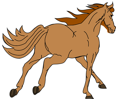 Horse Pony Race Gallop Tantivy Canter Lope - Horse Clip Art Free (399x340)