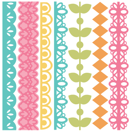 Spring Borders Set 2 Svg Files Svg Borders Border Svg - Svg Borders (432x432)