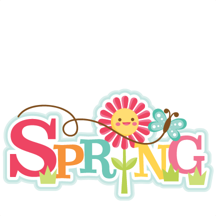 Spring Title Svg Scrapbook Cut File Cute Clipart Files - Miss Kate Cuttables Spring (432x432)