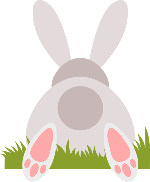 Easter Bunny From Behind (500x606)