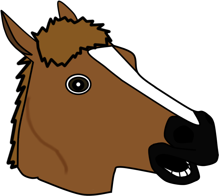 Horse Png - Horse Head Mask Vector (946x841)