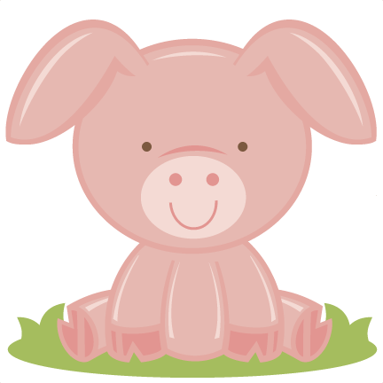 Baby Pig Svg Cutting File For Scrapbooking Free Svg - Baby Pig Illustration Png (432x432)