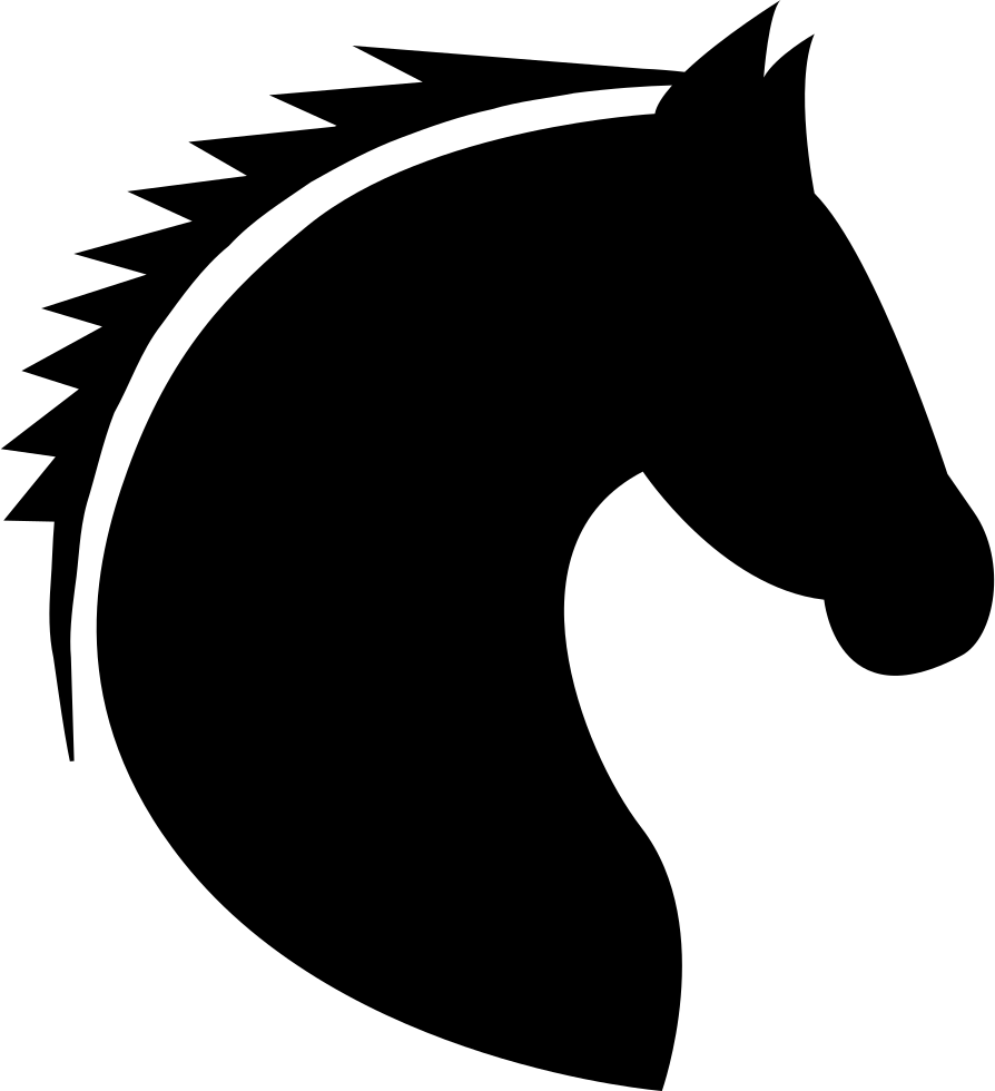 Horse Head Comments - Horse Head Png Black (894x980)