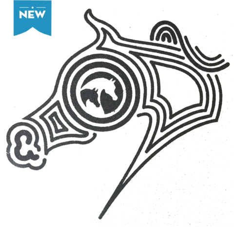 Arabian Full Maze Horse Head-black Glitter - Arabian Horse (480x469)