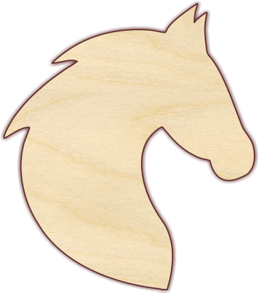 Horse Head - Horse Head Of Wood (433x433)