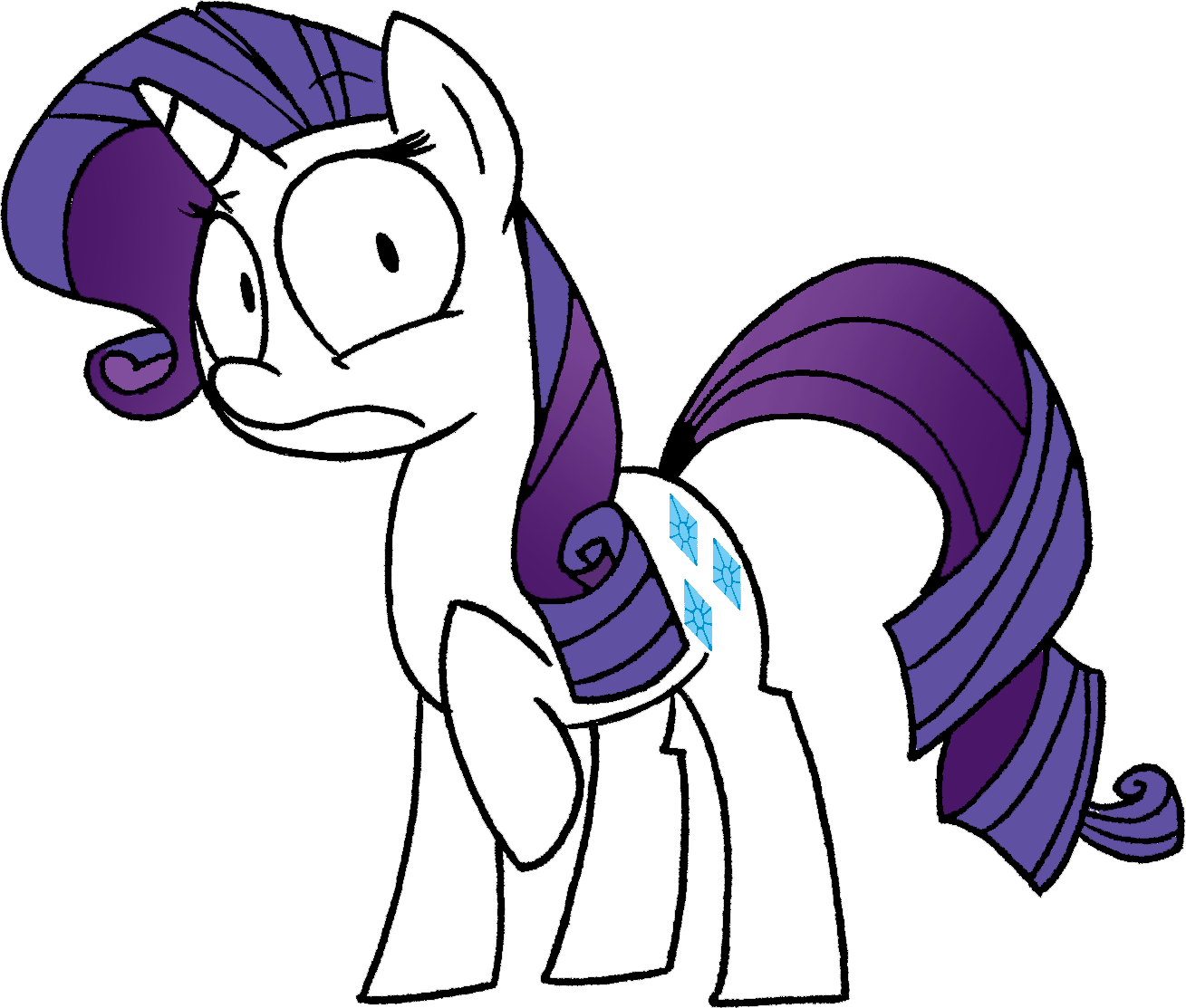 Pony Horse Clip Art Mammal Vertebrate Purple Horse - Cartoon (1309x1113)