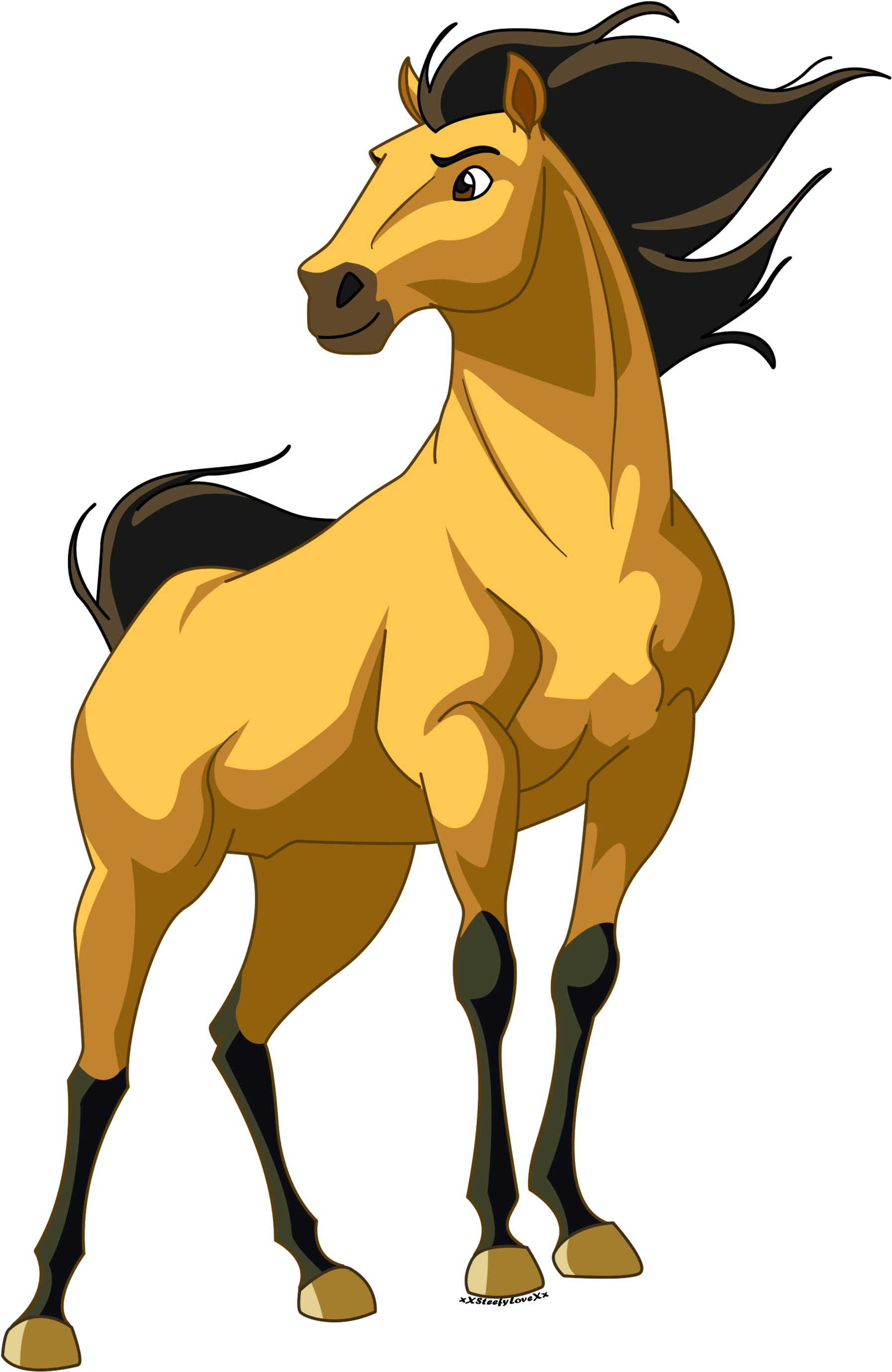 Spirit Clipart Horse - Spirit Stallion Of The Cimarron (1900x3038)