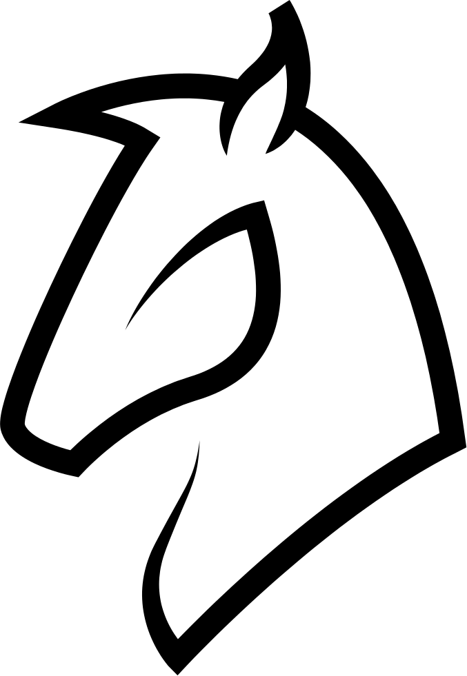 Horse Head Outline Comments - Outline Of A Horse Head (677x981)