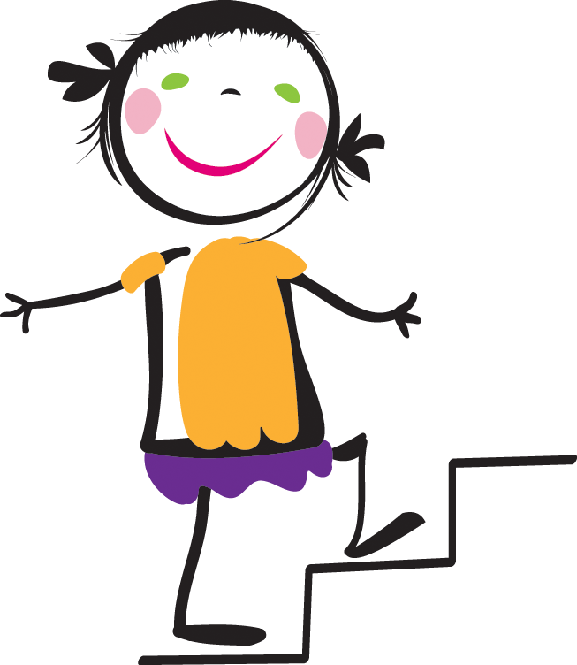 Woman Clipart Climbing Stair - Walking Up Stairs Cartoon (840x967)