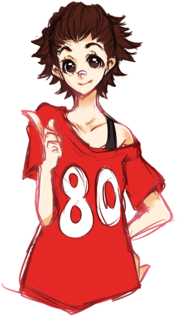 Eyeshield 21 - Girl - Cartoon (400x695)