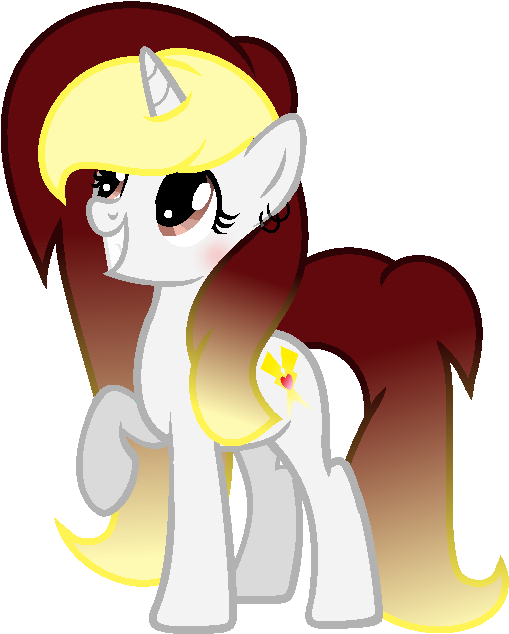 Darbypop1, Female, Gradient Mane, Mare, Oc, Oc - Cartoon (637x757)