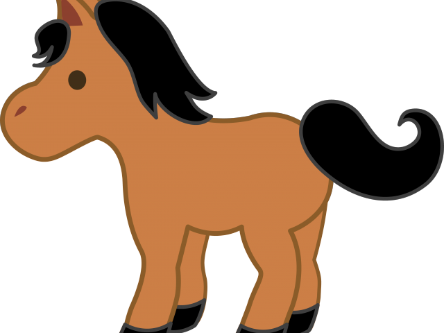 Cartoon Horse Clipart - Pin The Tail On The Donkey (640x480)