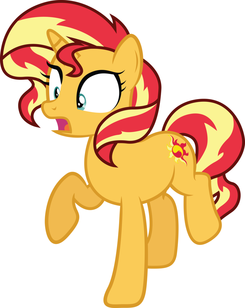 Absurd Res, Artist - Sunset Shimmer Pony Surprised (815x1024)