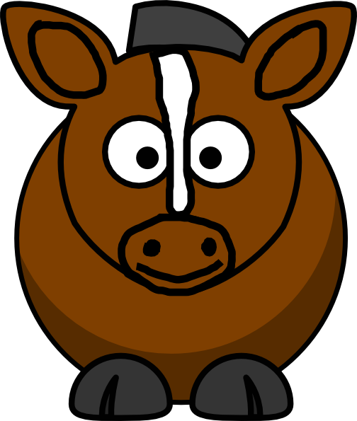 Horse Clipart Clker (504x595)