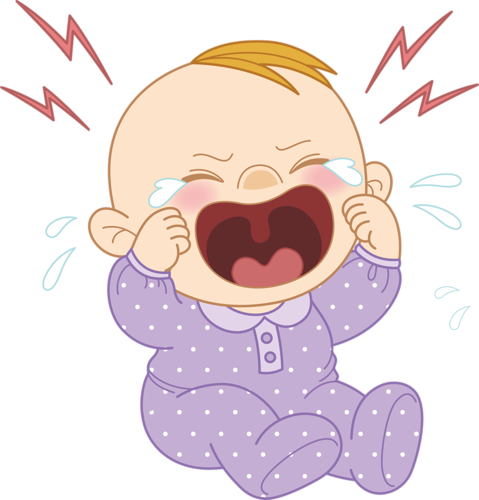 Bebê & Gestante - Baby Crying Images Cartoon (479x500)