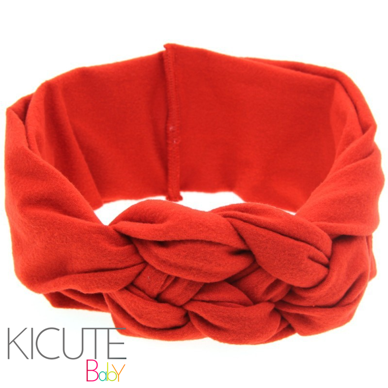 Turbante Bebê Menina Basic Vermelho - Baby Girl Turban Headband Head Wrap Knotted Rabbit (1000x1000)