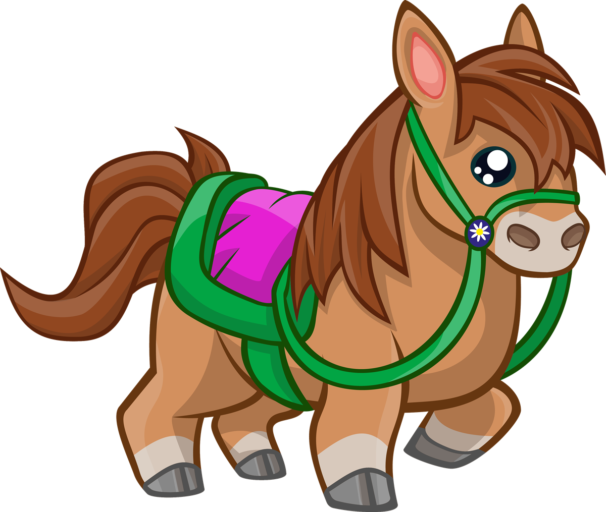 Free Cartoon Horse Clip Art - Horse (1200x1015)