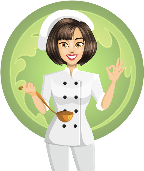 Clipart Info - Female Chef Clipart (532x605)