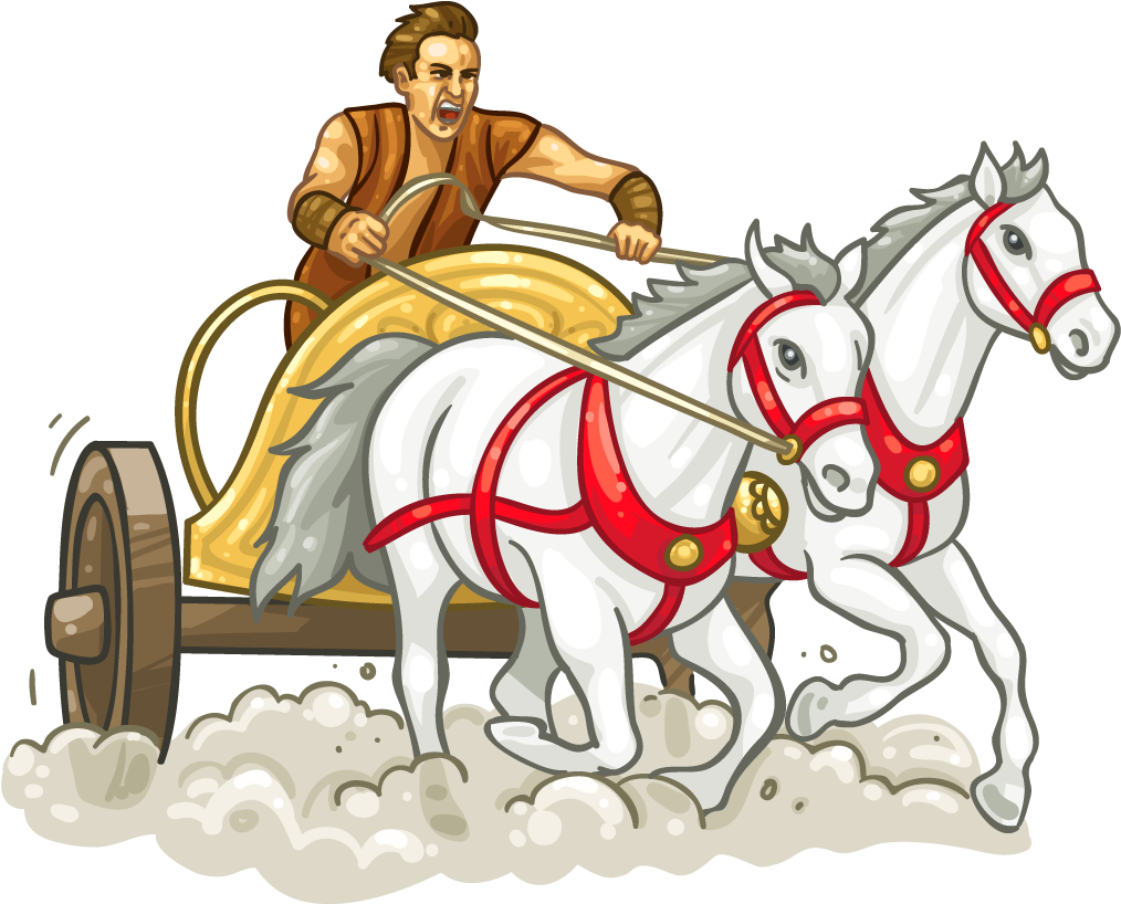 Chariot Racing Horse Clip Art - Roman Chariot Racing Png (1024x1024)
