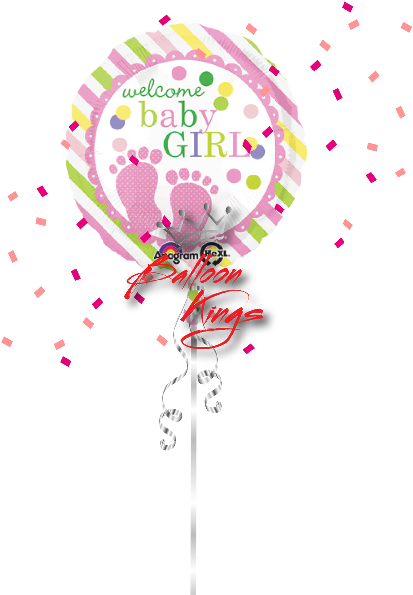 Baby Girl Feet Clip Art - Amscan 3217701 Baby Feet Girl Foil Balloon (1095x1280)