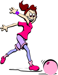 Girl Bowling Hi Clipart - Happy 13th Birthday Daughter Sports Card (600x269)