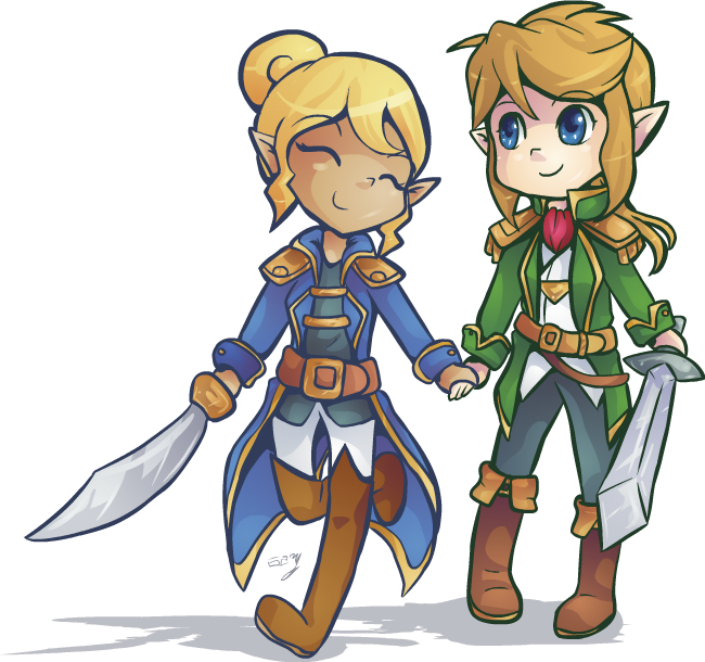 Together We Stand By Lady Of Link - Legend Of Zelda Pirate (650x610)