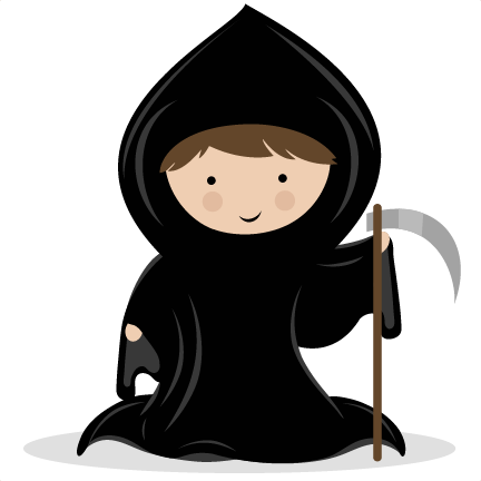 Grim Reaper Clipart Cute - Cute Grim Reaper Clipart (432x432)