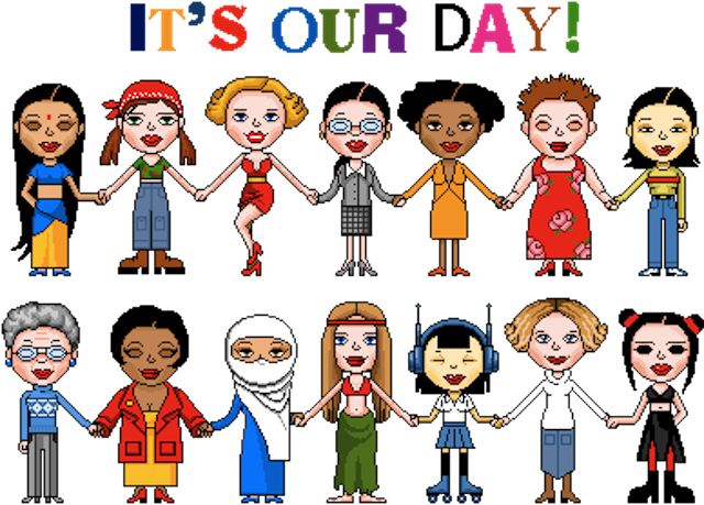 Explore Women Day, For Women, And More - Happy International Women's Day Gif (640x459)