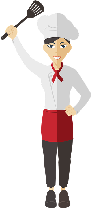 Engineering Job - Clipart Chef Female (360x720)