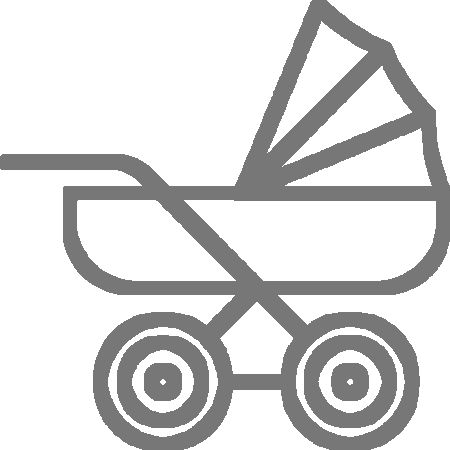 Equipment, Toys, And Misc - Stroller Icon Png (450x450)
