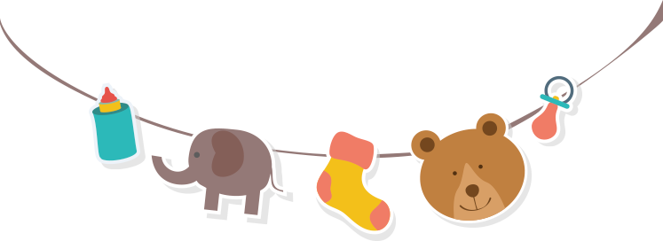 Descrição Do Produto - Baby Stuff Cartoon Png (747x272)