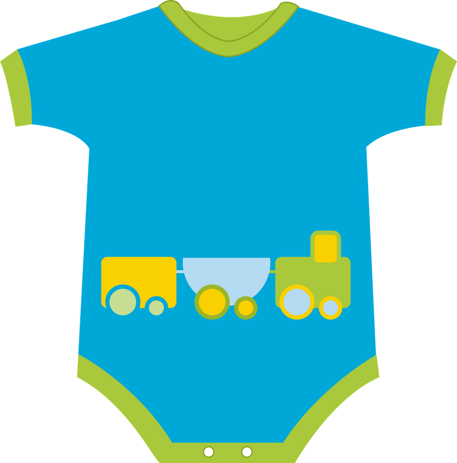 Grávida E Bebê - Baby Clipart Onesies (900x913)