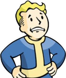 Fallout Clipart Sad - Fallout Vault Boy Sad (357x339)