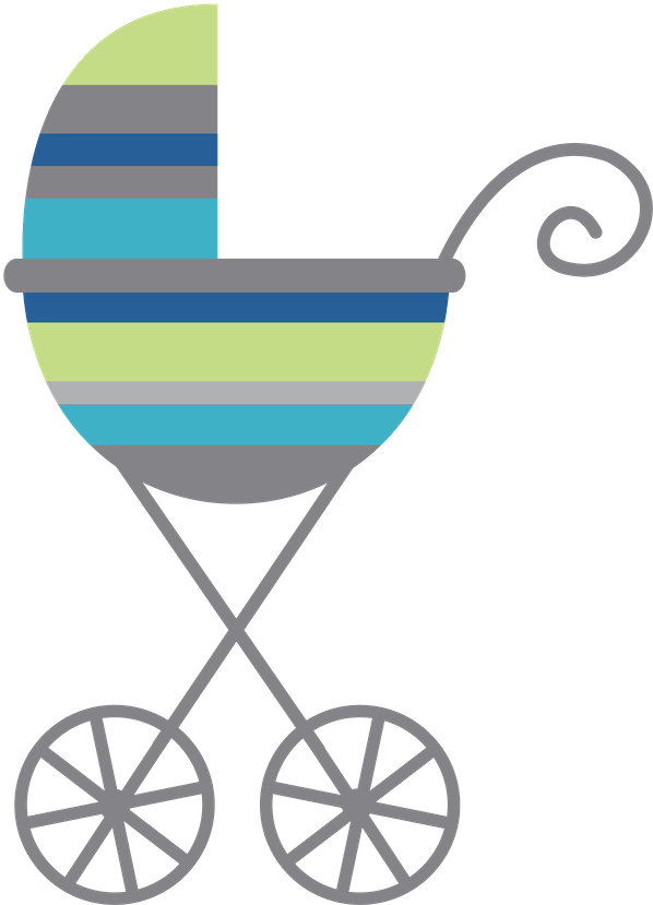 Say Hello Clipart Babybaby - Stroller Clipart Png (650x855)