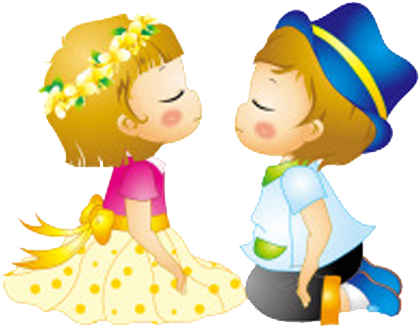 Boy And Girl Kissing Cartoon - Cartoon (500x500)