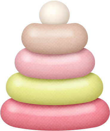 Baby Cloth And Toys Of The Baby Girl Clip Art - Baby Toy Clipart (428x486)
