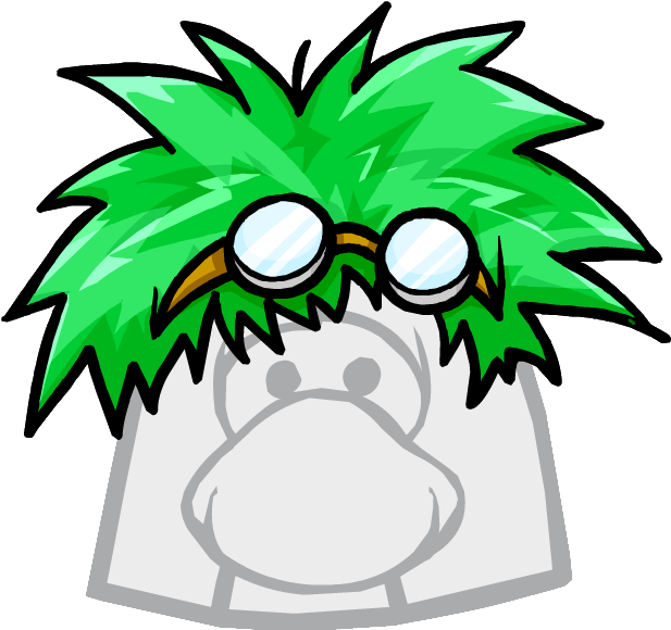 Rad Scientist Wig - Club Penguin Mad Scientist (649x613)