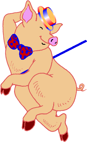 Dancing Pig Png By Clipartcotttage - Clip Art Dancing Pig (330x500)
