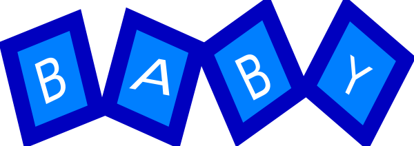 Baby Blocks Clip Art - Baby Blocks Clipart (600x212)