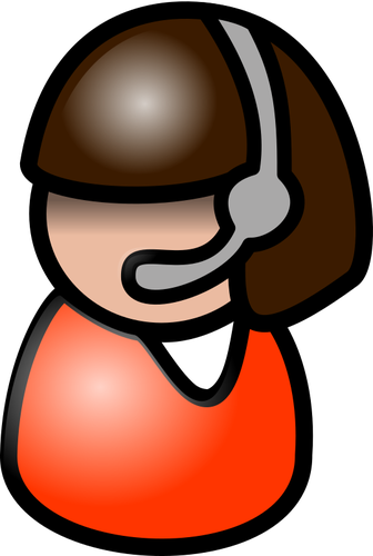 Indian Woman Telephone Operator Icon Vector Graphics - People Clip Art (505x750)